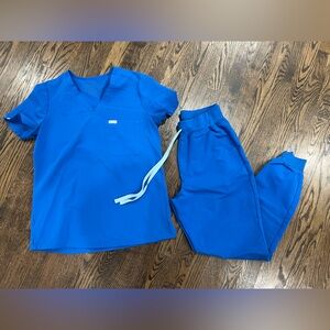 Figs Blue Scrub Set